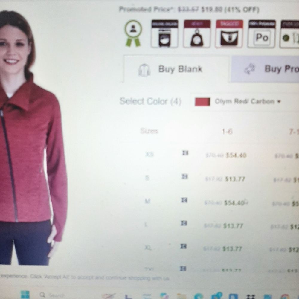 Copy - Red Zip-Up Jacket - Picture 8 of 8